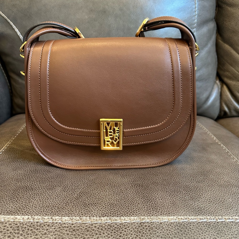 Mulberry Logo-Plaque Leather Bag
